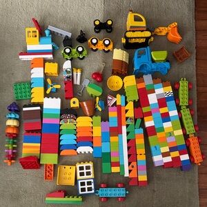 Lego duplo assorted lot Colorful Building Blocks and Vehicles Set